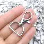 YIXI-SBest 60Pcs 360° Metal Swivel Trigger Snap Hooks Lobster Claw Clasps, Wide 3/4 Inch D Ring, Large Size Keychain Hooks, 20mm in ID, 40mm in Length (3/4”, Silver) YIXI-SBest 60Pcs 360° Metal Swivel Trigger Snap Hooks Lobster Claw Clasps, Wide 3/4 Inch D Ring, Large Size Keychain Hooks, 20mm in ID, 40mm in Length (3/4”, Silver)