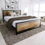 Amolife Queen Bed Frame with Headboard,Platform Metal Bed Frame with Footboard,Mattress Foundation,Strong Slat Support,No Box Spring Needed