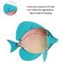 Liffy Metal Fish Wall Decor Bathroom Glass Art Orange Hanging Garden Decorations for Patio, Pool or Porch