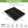 Phlizon CREE COB 3000W LED Plant Grow Light Full Spectrum Indoor Plants Light Growing Veg Flower CREE COB Grow Light with Monitor Adjustable Rope -3000W (Actual Power 600watt)