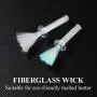 VOSAREA 20pcs Replacement Fiberglass Wicks Fiberglass Candle Wick Glass Tube Wick Holder Fiberglass Tiki Torch Wicks for Oil Lamps, 1.7in VOSAREA 20pcs Replacement Fiberglass Wicks Fiberglass Candle Wick Glass Tube Wick Holder Fiberglass Tiki Torch Wicks for Oil Lamps, 1.7in