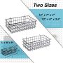 Pegboard Basket Set of 2 - XLarge + Large Size Basket, Black - Hooks to Any Peg Board - Organize Tools, Workbench, Accessories, Garage Storage - Wall Organizer Attachments