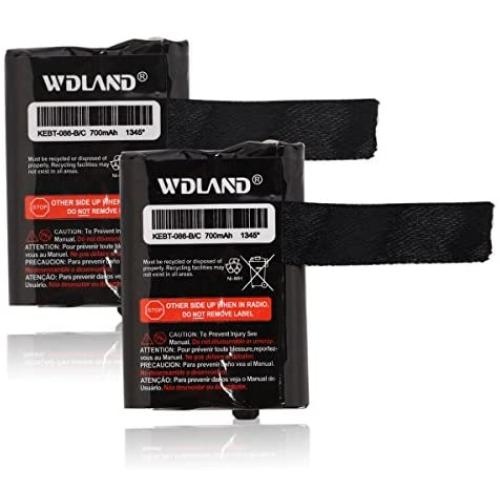 WDLAND 3.6V 700mah Nickel Metal Hydride Two-Way Radio Rechargeable Battery Pack for Motorola GMRS/FRS Motorola M53617 / 53617, KEBT-086-A, KEBT-086-B, KEBT-086-C, KEBT-086-D (Pack of 2) …