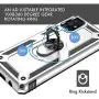 UNKNOK Galaxy A51 5G Case, [Not Fit A51 4G], [Military Grade ] 15ft Drop Tested Shockproof Protective, Metal Rotating Ring Kickstand Magnetic Support Cover for Samsung Galaxy A51 5G Phone (Silver)