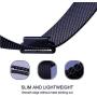 Koreda Compatible with Samsung Galaxy Watch 42mm/Galaxy Watch 3 41mm/Active 40mm/Active 2 40mm 44mm Bands Sets, 20mm Stainless Steel Metal Band + Mesh Loop Replacement Bracelet Strap for Gear Sport