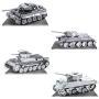 Metal Earth 3D Model Kits - Tanks Set of 4 - Tiger 1, T-34, Chi-Ha and Sherman Metal Earth 3D Model Kits - Tanks Set of 4 - Tiger 1, T-34, Chi-Ha and Sherman