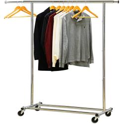 Simple Houseware Heavy Duty Clothing Garment Rack, Chrome