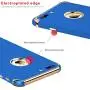 Tverghvad iPhone 8 Plus Case, Ultra Slim Flexible iPhone 8 Plus Matte Case, Styles 3 in 1 Electroplated Shockproof Luxury Cover Case for iPhone 8 Plus (Blue)