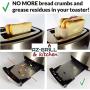 Grilled Cheese Toaster Bags Set of 3 - Non-stick Reusable Grill Cheese Tosta Bag - Toasted Sandwich Bags - Microwave Oven Toast Pouch - Toasta Maker - Toasting Toasters Sleeves by AZ-GRILL & kitchen