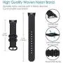 Fintie Band Compatible with Gear S2, Soft Woven Nylon Adjustable Replacement Sport Strap with Adapters Compatible with Samsung Gear S2 SM-R720 SM-R730 Smart Watch, Black Fintie Band Compatible with Gear S2, Soft Woven Nylon Adjustable Replacement Sport Strap with Adapters Compatible with Samsung Gear S2 SM-R720 SM-R730 Smart Watch, Black