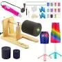 Cup Turner for Crafts Tumbler Cup Spinner Machine Kit, Wood Cuptisserie Turner DIY Glitter Epoxy Tumblers with Silent UL Motor Safety Switch 2 Foams (Wood & Hot Air Gun) Cup Turner for Crafts Tumbler Cup Spinner Machine Kit, Wood Cuptisserie Turner DIY Glitter Epoxy Tumblers with Silent UL Motor Safety Switch 2 Foams (Wood & Hot Air Gun)