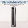 Lasko Ceramic Tower Space Heater with Logic Center Digital Remote Control-Features Built-in Timer and Oscillation, 7.3″L x 9.2″W x 29.75″H, Black 5572 Lasko Ceramic Tower Space Heater with Logic Center Digital Remote Control-Features Built-in Timer and Oscillation, 7.3″L x 9.2″W x 29.75″H, Black 5572
