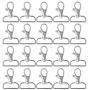 XINFANGXIU 60Pcs Buckles Metal Snap Hook Lobster Claw Clasp for Handmade Crafts DIY Accessories Lobster Clasps Swivel Trigger Clips snap Hooks 25mm