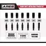 ARES 10005 - Metal Hole Punch Set - 3/32-Inch to 9/32-Inch Punches and Dies Included - For Aluminum, Brass, and Steel Sheet Metal and More