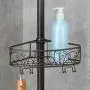 iDesign Twigz Metal Wire Rod Corner Shower, Adjustable 5-9 Pole and Baskets for Shampoo, Conditioner, Soap with Hooks for Razors, Towels, Tension Caddy iDesign Twigz Metal Wire Rod Corner Shower, Adjustable 5-9 Pole and Baskets for Shampoo, Conditioner, Soap with Hooks for Razors, Towels, Tension Caddy