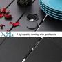 PHI VILLA Outdoor Patio Dining Set of 7 with Metal 60''x38'' Rectangular Dining Table and Bistro Chairs - Black