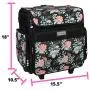 Everything Mary Collapsible Rolling Craft, Flowers - Wheeled Scrapbook Tote for Scrapbooking & Art - Travel Organizer Storage Bin for Paper, Glue, Tape - Roller Cart for Teachers & Medical Everything Mary Collapsible Rolling Craft, Flowers - Wheeled Scrapbook Tote for Scrapbooking & Art - Travel Organizer Storage Bin for Paper, Glue, Tape - Roller Cart for Teachers & Medical