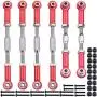 Hobbypark Aluminum Adjustable Tie Rods Toe Links Set Linkage Steel Turnbuckles for Arrma 1/10 Granite 4X4 Replacement (6-Pack) (Red) Hobbypark Aluminum Adjustable Tie Rods Toe Links Set Linkage Steel Turnbuckles for Arrma 1/10 Granite 4X4 Replacement (6-Pack) (Red)