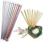 23 Pieces Tunisian Crochet Hooks Set, 12 Bamboo Crochet Hooks 3.0MM(D) -10.0MM(N) and 11 Tunisian Afghan Aluminum Knitting Needles Set (2mm to 8mm) 23 Pieces Tunisian Crochet Hooks Set, 12 Bamboo Crochet Hooks 3.0MM(D) -10.0MM(N) and 11 Tunisian Afghan Aluminum Knitting Needles Set (2mm to 8mm)