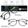 Blue Light Blocking Glasses Women Men Round Computer Lightweight Eyeglasses Frame Metal Legs Reading Gaming Glasses