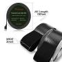 Sticky Back Hook and Loop Tape Roll Strips 2 Inch×16 Foot, Self Adhesive Fastener Interlocking Tape by Holotap Wear and Tear Resistant (Black, 2 Inch)