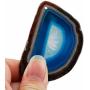 SUNYIK Top Drilled Agate Quartz Slice,Irregular Shapes,Blue,Pack of 10