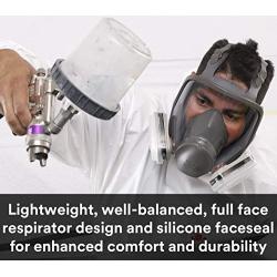 3M Full Facepiece Reusable Respirator 6800, Paint Vapors, Dust, Mold, Chemicals, Medium