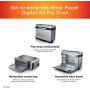 Ninja SP101 Foodi 8-in-1 Digital Air Fry, Large Toaster Oven, Flip-Away for Storage, Dehydrate, Keep Warm, 1800 Watts, XL Capacity, Stainless Steel
