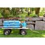 Gorilla Carts GOR1001-COM Heavy-Duty Steel Utility Cart with Removable Sides, 1000-lbs. Capacity, Gray
