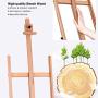 TANGKULA H-Frame Easel Wooden Height and Angle Adjustable Foldable Tilting Floor Studio Artist Easel Painting, Sketching, Display