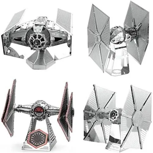 Fascinations Metal Earth 3D Metal Model Kits Star Wars Tie Fighter Set of 4 - Sith - Darth Vader - Imperial - Special Forces Fascinations Metal Earth 3D Metal Model Kits Star Wars Tie Fighter Set of 4 - Sith - Darth Vader - Imperial - Special Forces