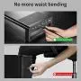 Vaydeer USB3.0 Wireless Charging Aluminum Monitor Stand Riser Support Transfer Data and Charging,Keyboard and Mouse Storage Desk Organizer up to 27inch for Computer MacBook PC (Black）
