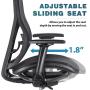 SUNNOW Ergonomic Office Chair Computer Mesh Chair with Adjustable Lumbar Support, Sliding Seat, Headrest, 3D Armrest-High Back Swivel Task Executive Chair for Home Office