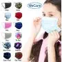 WeCare Kids Disposable Face Masks, 50 Pack Variety Colors, Individually Wrapped