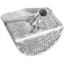 CKG Metal Detecting Sand Scoop 11'' x 8'' Stainless Steel Shovel for Beach Treasure Hunting Designed with 7mm Hexagon Shaped Holes