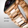 T-ENGINE Metal Band Compatible with Apple Watch SE Series 6 5 4 3 2/1, Upgraded Ultra Thin Band for 38mm 40mm Rose Gold