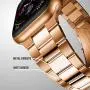 T-ENGINE Metal Band Compatible with Apple Watch SE Series 6 5 4 3 2/1, Upgraded Ultra Thin Band for 38mm 40mm Rose Gold