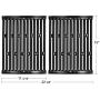 Hongso 7523 7521 7522 15 Inches Porcelain Enameled Cooking Grates Replacement for Weber Spirit E-210, Spirit S 200 & 210, Genesis Silver A, Spirit 500, 7534 65904 65905 Gas Grills, PCG523