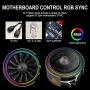 GOLDEN FIELD E04 CPU Cooling Fans, CPU Cooler, Heatsink with 4 Heatpipes, ARGB SYNC, 120mm PWM Fan, for Intel and AMD