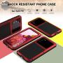 Galaxy S20 FE 5G Metal Case, Samsung S20 FE Bumper, Heavy Duty Military Shockproof Rugged Defender Silicone Armor Cover Protective Outdoor Men Shell for Samsung Galaxy S20 FE 5G 2020 - Red