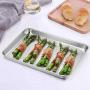 TeamFar Pure Stainless Steel Toaster Oven Pan Tray Ovenware, 7x9x1, Heavy Duty & Healthy, Mirror Finish & Easy clean, Deep Edge, Dishwasher Safe (18/0 Steel)