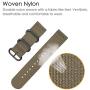 Fintie Band Compatible with Garmin Fenix 5X Plus/Tactix Charlie Watch, 26mm Premium Woven Nylon Adjustable Replacement Strap Compatible with Fenix 5X / 5X Plus / 3/3 HR Smartwatch