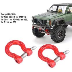 RC Car Trailer Buckle, 8 Pcs Metal Tow Shackle Rescue Lock Catch for RC Climbing Crawler Car Accessory Parts