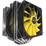 Reeven Okeanos 140mm Air CPU Cooler, Twin Heatsinks/PWM Fans with 6 Heatpipes, Intel LGA1151, AMD