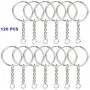 Metal Split Keychain Rings with Chain Keychain Ring with Open Jump Ring Connector 1inch/25mm Key Rings Nickel Plated Split Key Rings with Chain and Jump Rings Bulk for Keychain Lanyard 120pcs Hywei Metal Split Keychain Rings with Chain Keychain Ring with Open Jump Ring Connector 1inch/25mm Key Rings Nickel Plated Split Key Rings with Chain and Jump Rings Bulk for Keychain Lanyard 120pcs Hywei
