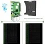Metal Case for Raspberry Pi 4 Model B Case and Heatsink Thermal Adhesive with Dual Fan (deep Black)