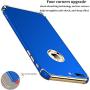 Tverghvad iPhone 8 Plus Case, Ultra Slim Flexible iPhone 8 Plus Matte Case, Styles 3 in 1 Electroplated Shockproof Luxury Cover Case for iPhone 8 Plus (Blue)