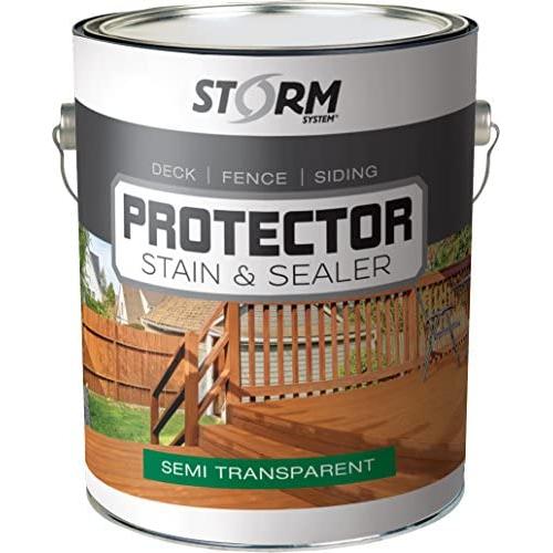 STORM SYSTEM Storm Protector Penetrating Sealer & Stain Protector - Deck Protector, Fence Protector, Mahogany Stain, Redwood Stain - 291111-1 Gallon, Cedartone STORM SYSTEM Storm Protector Penetrating Sealer & Stain Protector - Deck Protector, Fence Protector, Mahogany Stain, Redwood Stain - 291111-1 Gallon, Cedartone