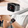 Fitlink Stainless Steel Metal Band for Apple Watch 38/40/42/44mm Replacement Link Bracelet Band Compatible with Apple Watch Series 6 Apple Watch Series 5 Apple Watch Series 1/2/3/4 (Grey, 38/40mm)