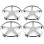 4) Extra Heavy Duty 55 Gallon Drum Dolly Dollies Swivel Casters Steel Frame Non Tip 1250 lbs 5 Wheel